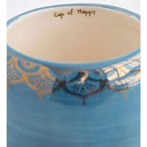 Natural Life Opal the Narwhal Folk Mug NWOT - Picture 2 of 10